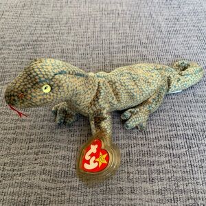 Scaly the Lizard Beanie Baby by Ty with Tag Protector